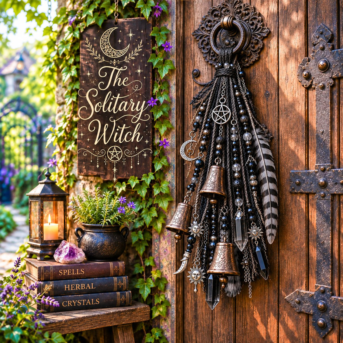 🔮Witch door decoration bell | 🌙Bells, Crystals & Celestial Hanging Decor