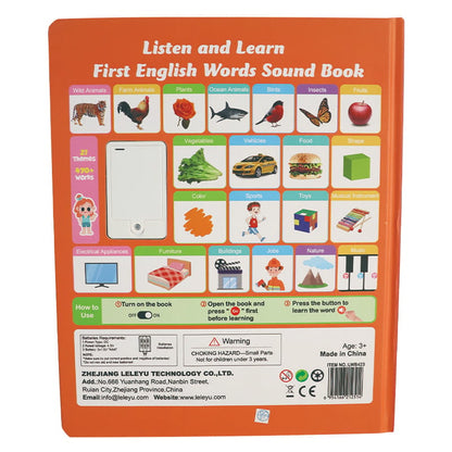 English reading book/Mitt Första Engelska Leksaksljud – 470+ Ord, 21 Teman & Roliga Ordspel! Perfekt Språkleksak för Barn! 🇬🇧🔊