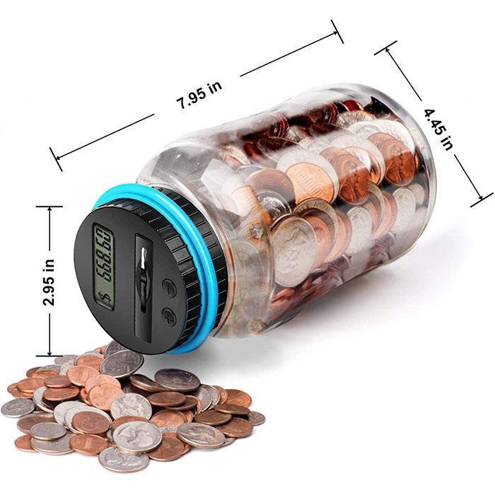 💰Watch Savings Grow – Digital Money Box with Auto Coin Counting & Target Setting