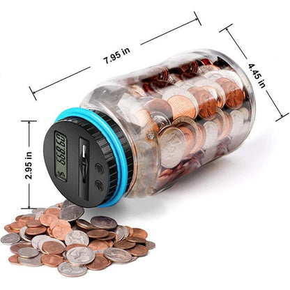 💰Watch Savings Grow – Digital Money Box with Auto Coin Counting & Target Setting