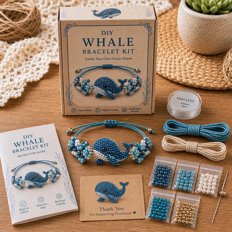 🐙DIY Beaded Bracelet Making Kit🔥