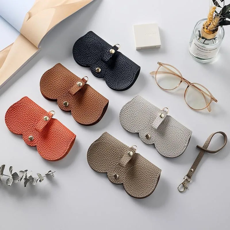 Soft PU leather glasses case 👓️
