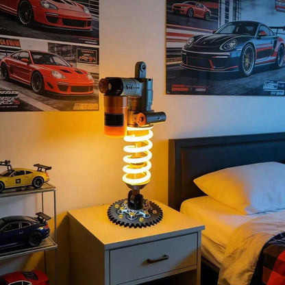 🔥Inspired Suspension Shock Absorber Lamp - Adjustable LED Light for Gamers & Car Enthusiasts(⏰Free Shipping)