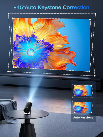 🎥Portabel projektor 4K FHD 1080P stöds 🎥