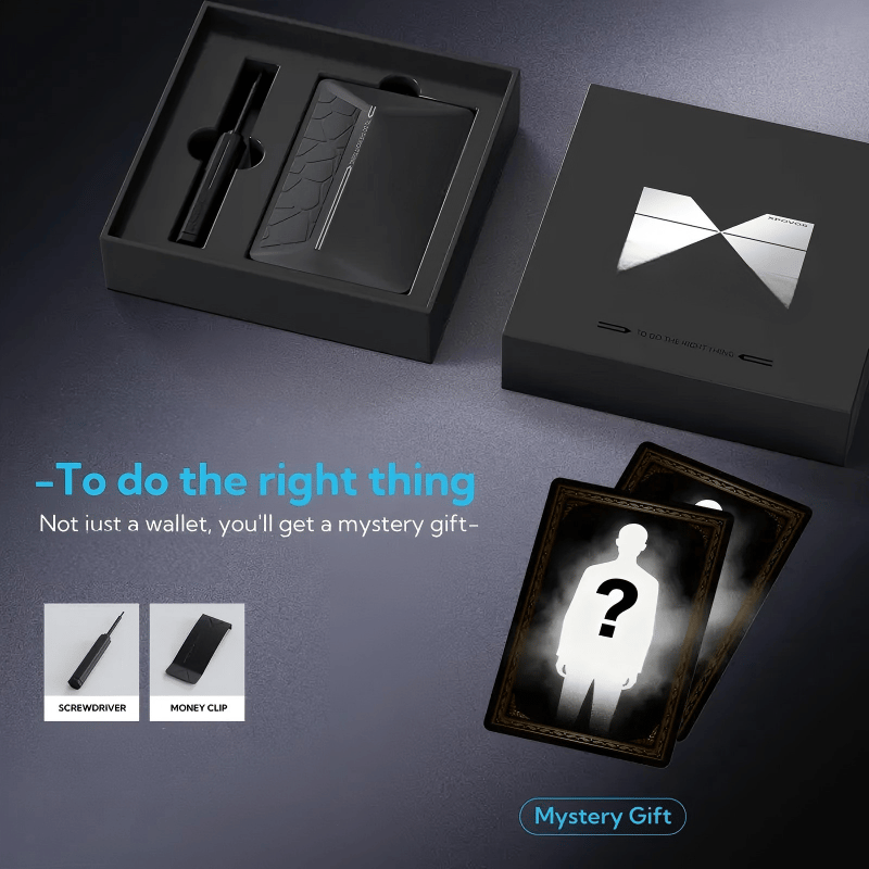 🔥Hot Sale 49% OFF🌟💰 Pop-up Compact Men's Metal Wallet with A Sliding Money Clip Mechanism