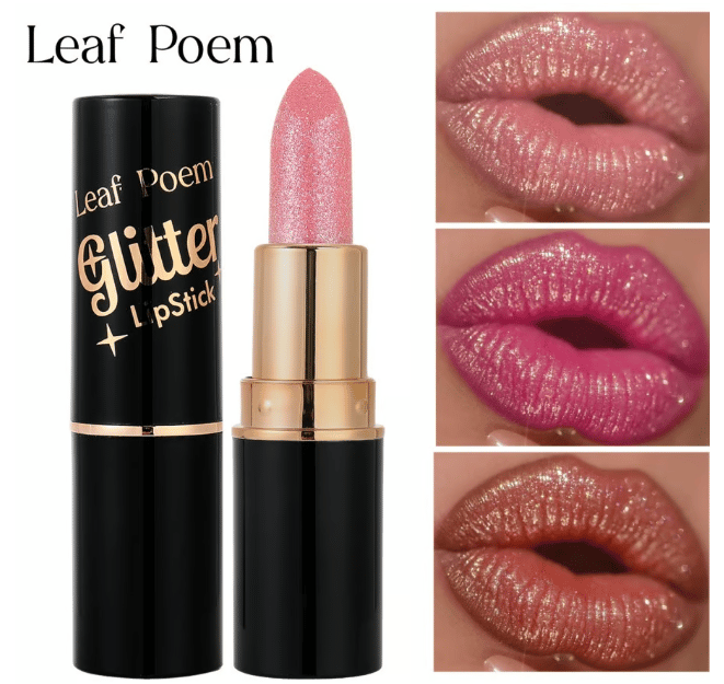 💖Diamond Lip Gloss Glitter Lipstick Vattentätt