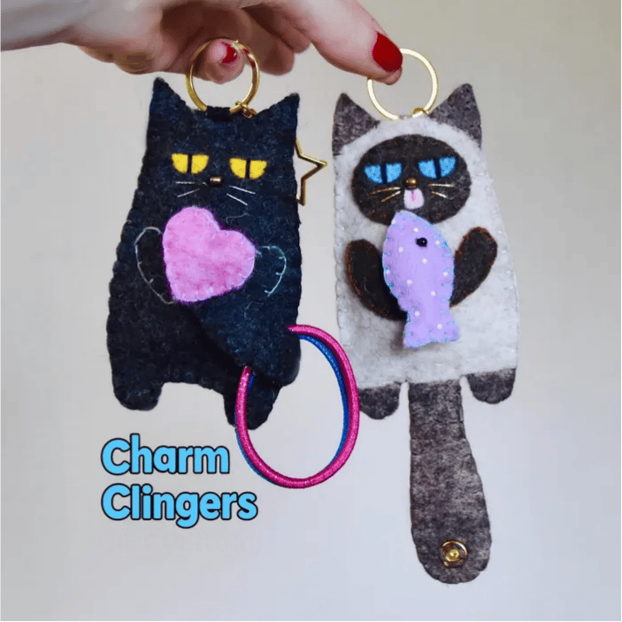 Felt Kitty Keyring