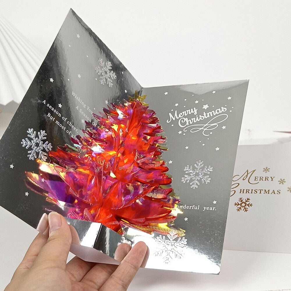 Julgran 3D pop-up-kort