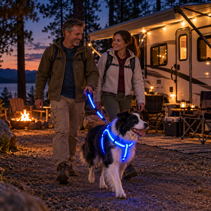 🐾✨LED Light-Up Dog Harness and Leash Set