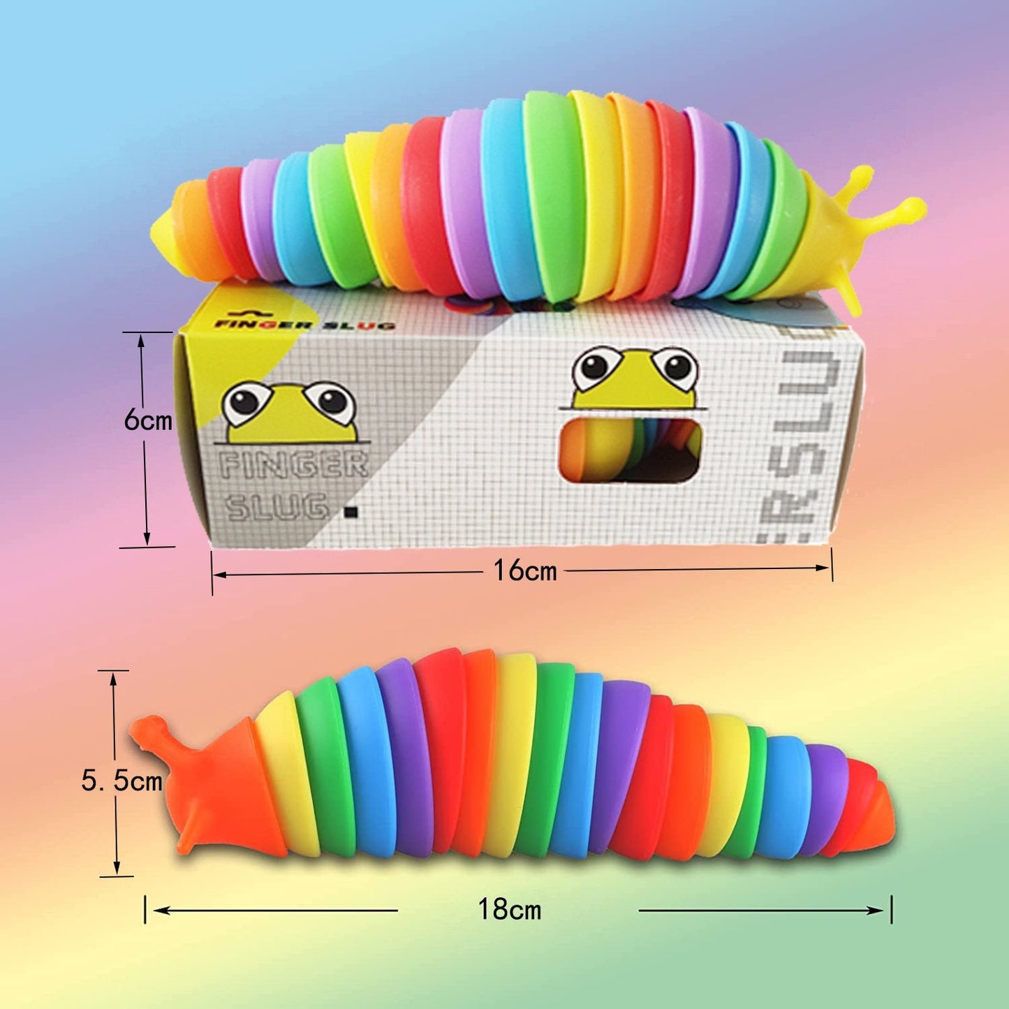 🐱3D Slug Fidget Toy för dina lurviga vänner
