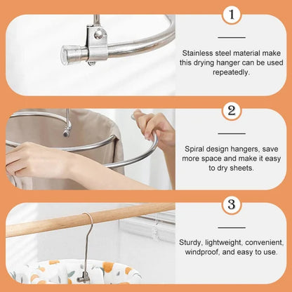 Artefakt för torkning av lapptäcke - Spiralklädhängare