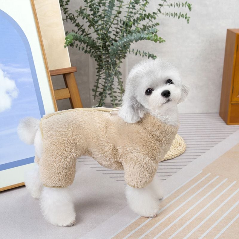 🐶🐶Vinterdräkt för hund med dragkedja baktill