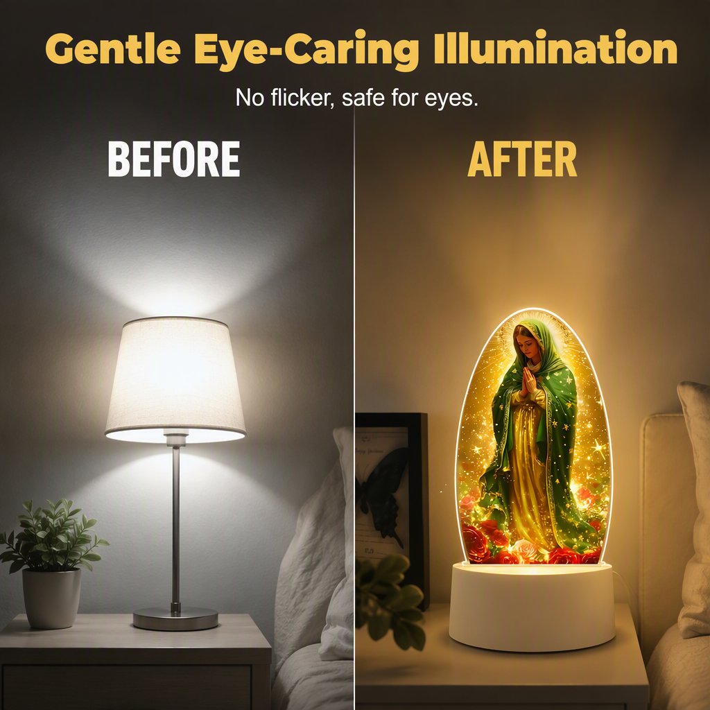 🕯️Our Lady of Guadalupe Acrylic Night Light