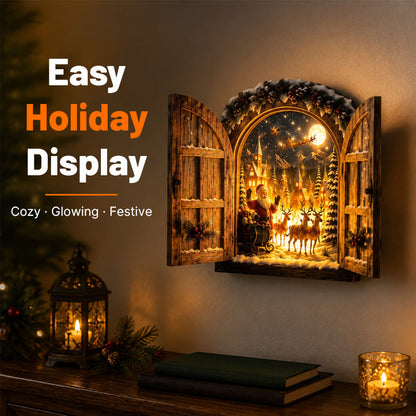 Christmas Window Village Decor