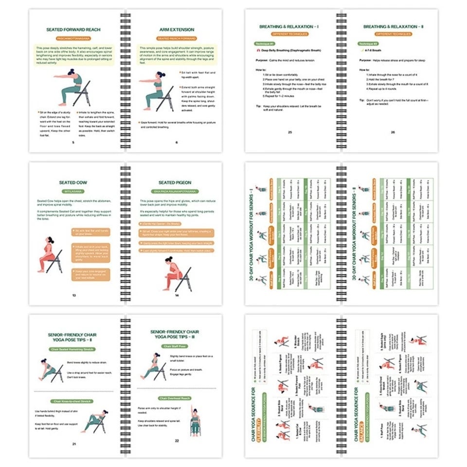 The complete guide to chair yoga for seniors over 60: 40+ simple, low-impact exercises to restore strength, mobility, balance and lose weight