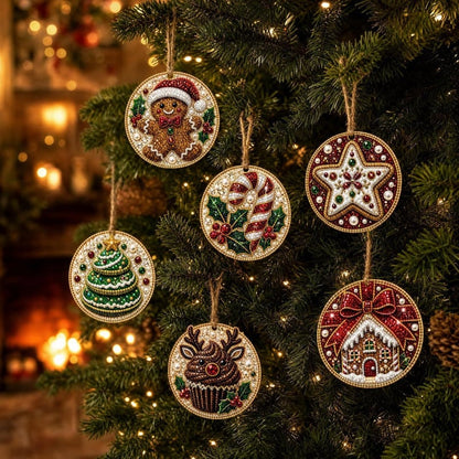 Christmas DIY Diamond Painting Ornaments Kit – Xmas Tree Hanging Craft Decoration