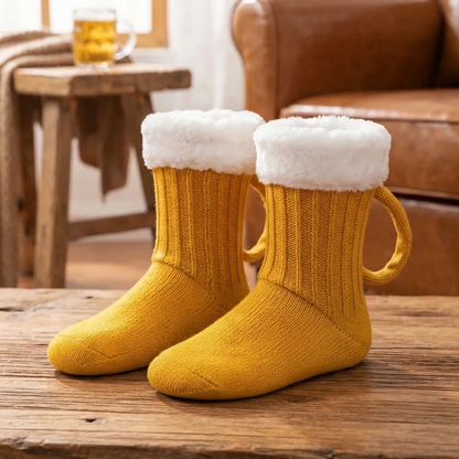 🍺 Medieval BrewBoot Mug Socks – Soft Warmth for Every Brew