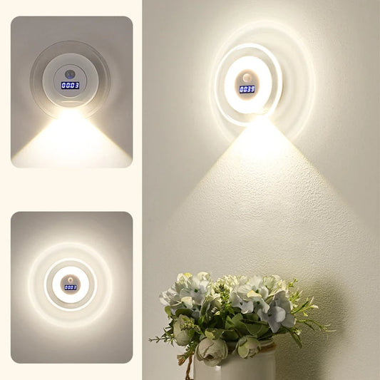 🌙Smart LED Clock Night Light with Motion Sensor