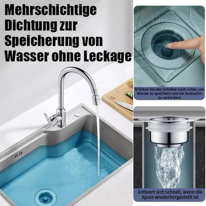 HOT SALE 60% RABATT🏆Nytt förbättrat avloppsfilter för diskho med fjäderkärna