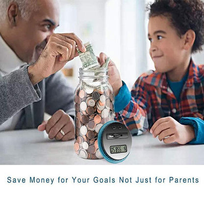💰Watch Savings Grow – Digital Money Box with Auto Coin Counting & Target Setting
