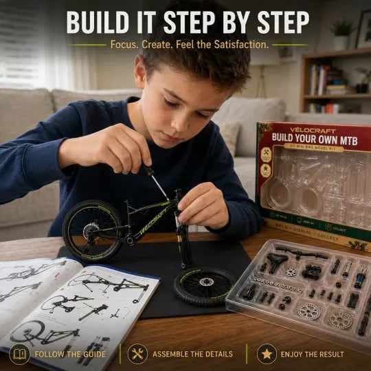 🚲DIY Mountain Bike Model Kit – Build, Display & Collect