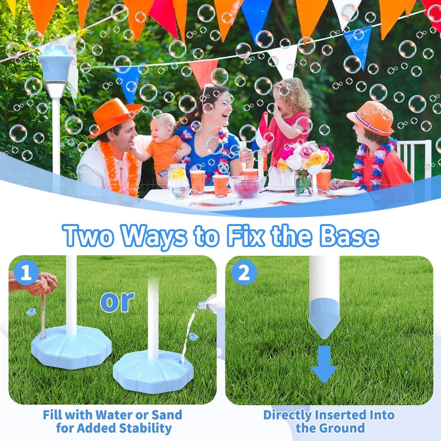 🏆 🫧 Automatic Standing Bubble Maker – Create a Magical Bubble Storm in Seconds✨