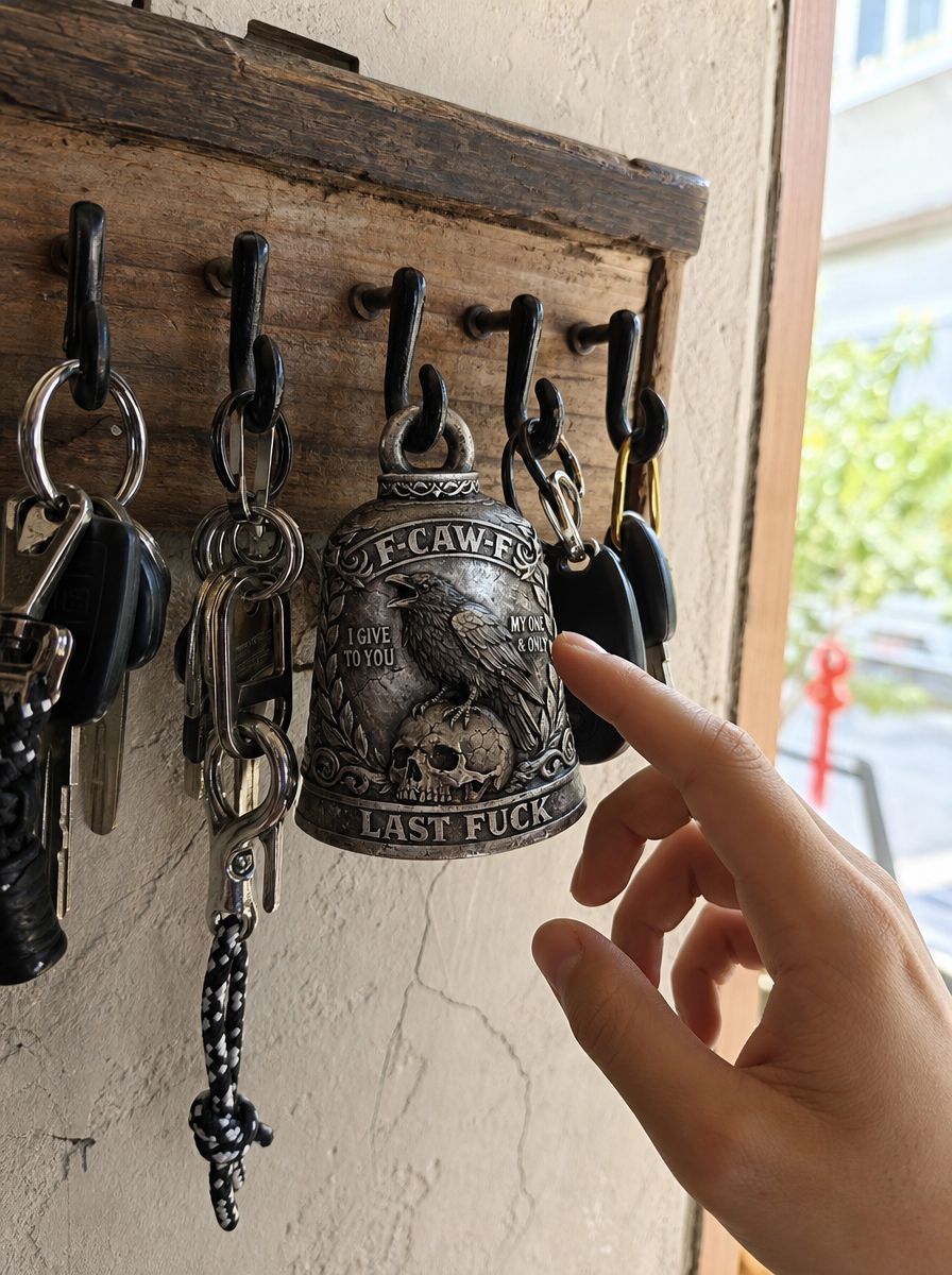 ✨Funny “F-CAW-F” Motorcycle Bell
