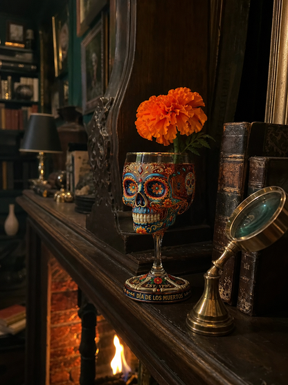 Day of the Dead Collector Goblet – Limited Edition Art Glass