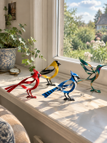 🕊️Elegant and minimalist metal bird sculpture -- Fleeting Moments of Lightness in the Natural World！
