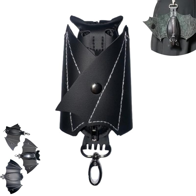 🦇Gothic Design Leather Bat Coin Purse