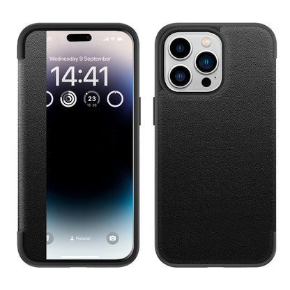 Business Series View Window Flip Folio Läderfodral Skydd(🔥16-serien telefonväskor är nu på försäljning)