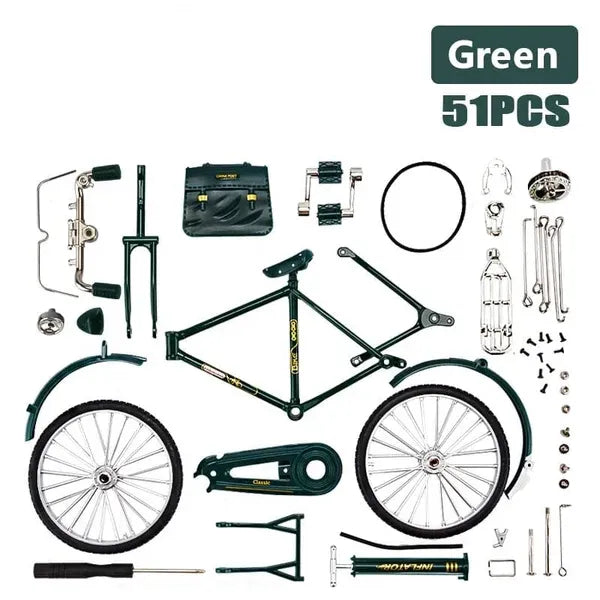 🚲DIY Alloy Bicycle Model: Hand-Assembled – A Fun, Hands-On Collectable