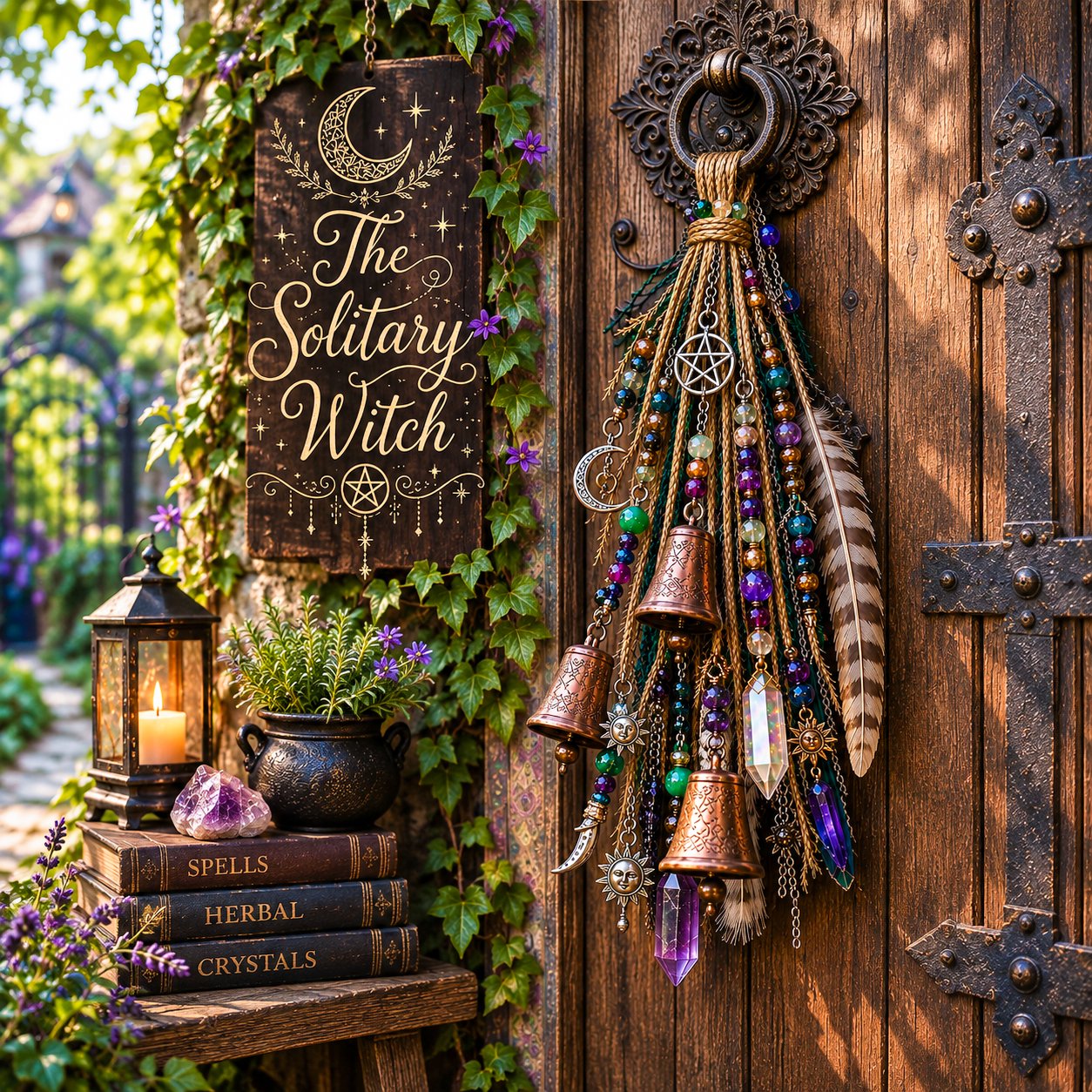 🔮Witch door decoration bell | 🌙Bells, Crystals & Celestial Hanging Decor
