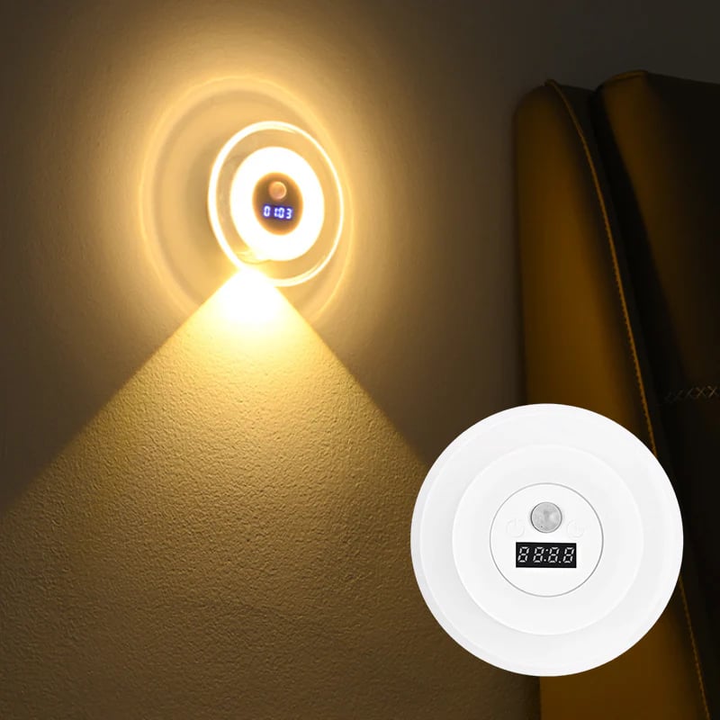 🌙Smart LED Clock Night Light with Motion Sensor