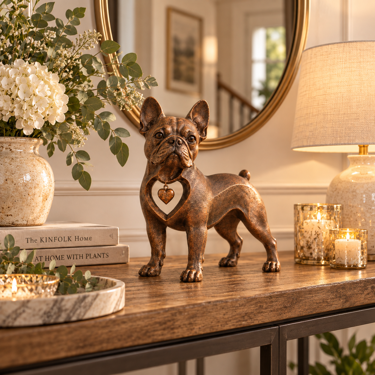 ⭐Classic Retro-Style French Bulldog Sculpture — Love at First Sight！