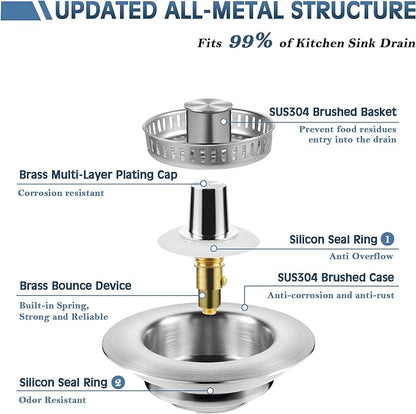 🔥SISTA DAGEN 49% RABATT - Uppgraderad 3-i-1-avloppsfiltret till köksvas