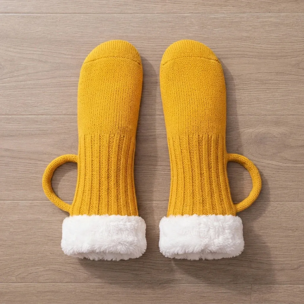 🍺 Medieval BrewBoot Mug Socks – Soft Warmth for Every Brew