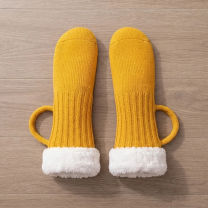 🍺 Medieval BrewBoot Mug Socks – Soft Warmth for Every Brew