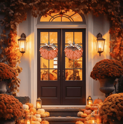 🔥 🍁Handgjord höstpumpakrans