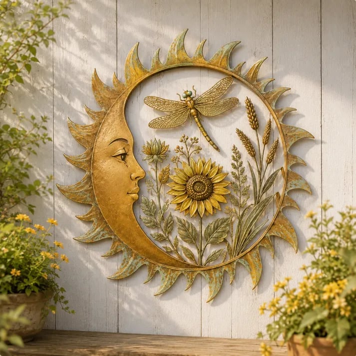 🌞 Vintage Sun Garden Wall Decor Collection