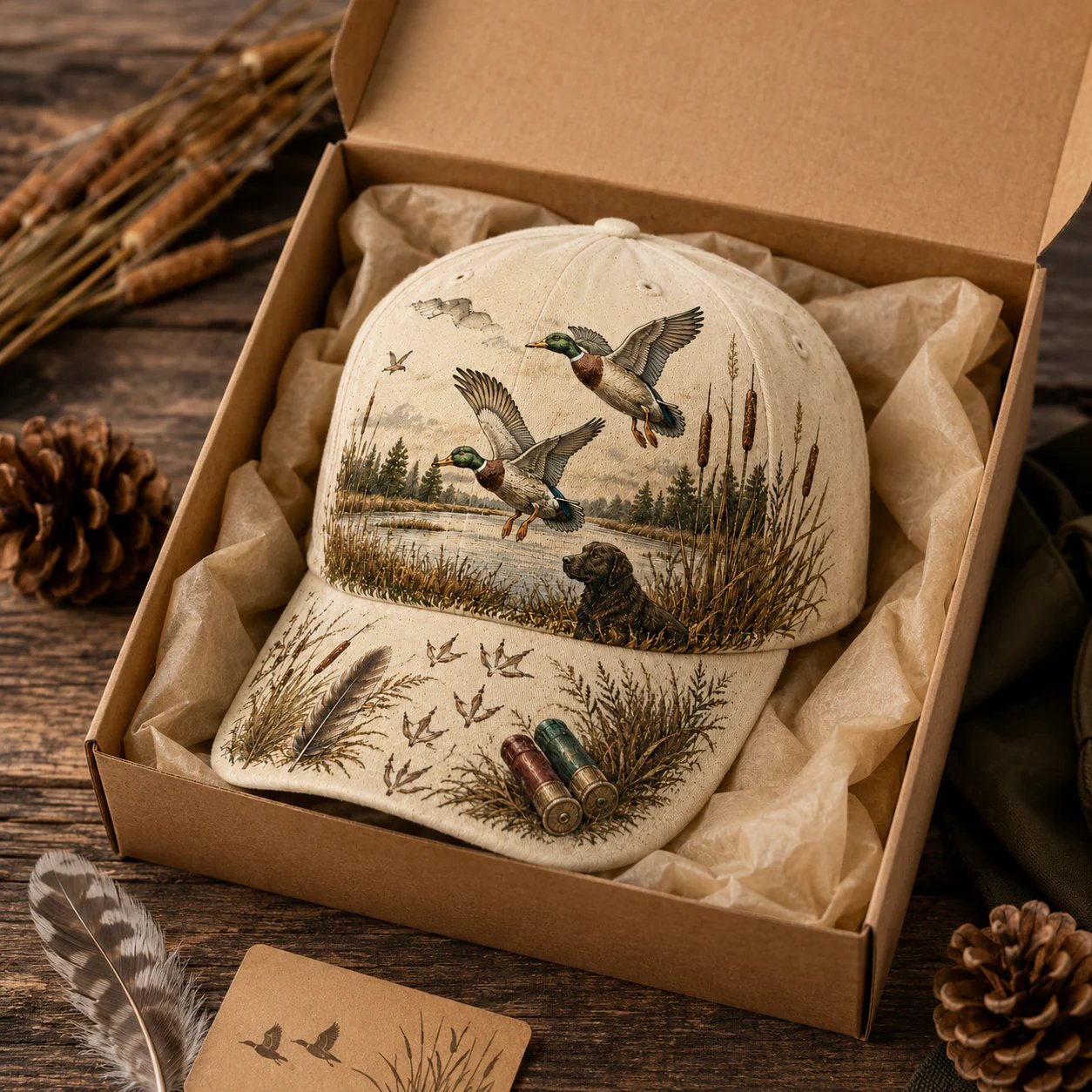 💥SPECIAL OFFER 50% OFF -🦆 WILD & READY HAT FOR DUCK HUNTING - 100% COTTON
