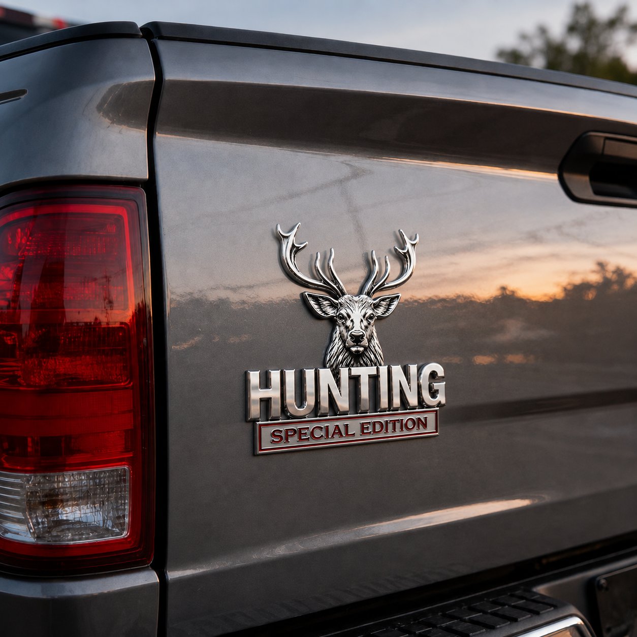 🦌 Premium 3D Deer Emblem Sticker – Upgrade Your Vehicle With Outdoor Style