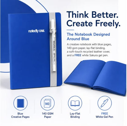 📘 Notedfy Think Blue Notebook – A Different Page for Better Ideas 💙