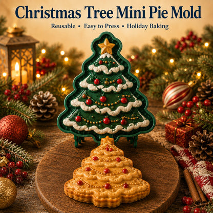 🎄8-Design Christmas Mini Pie Mold Collection| Reusable Embossed Molds