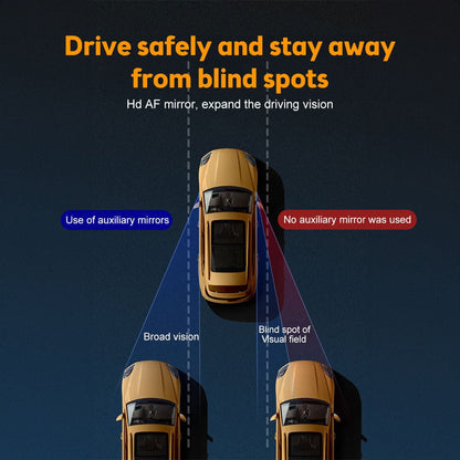 Sugkopp bil konvex dödvinkelspegel (1 set / 2 st)