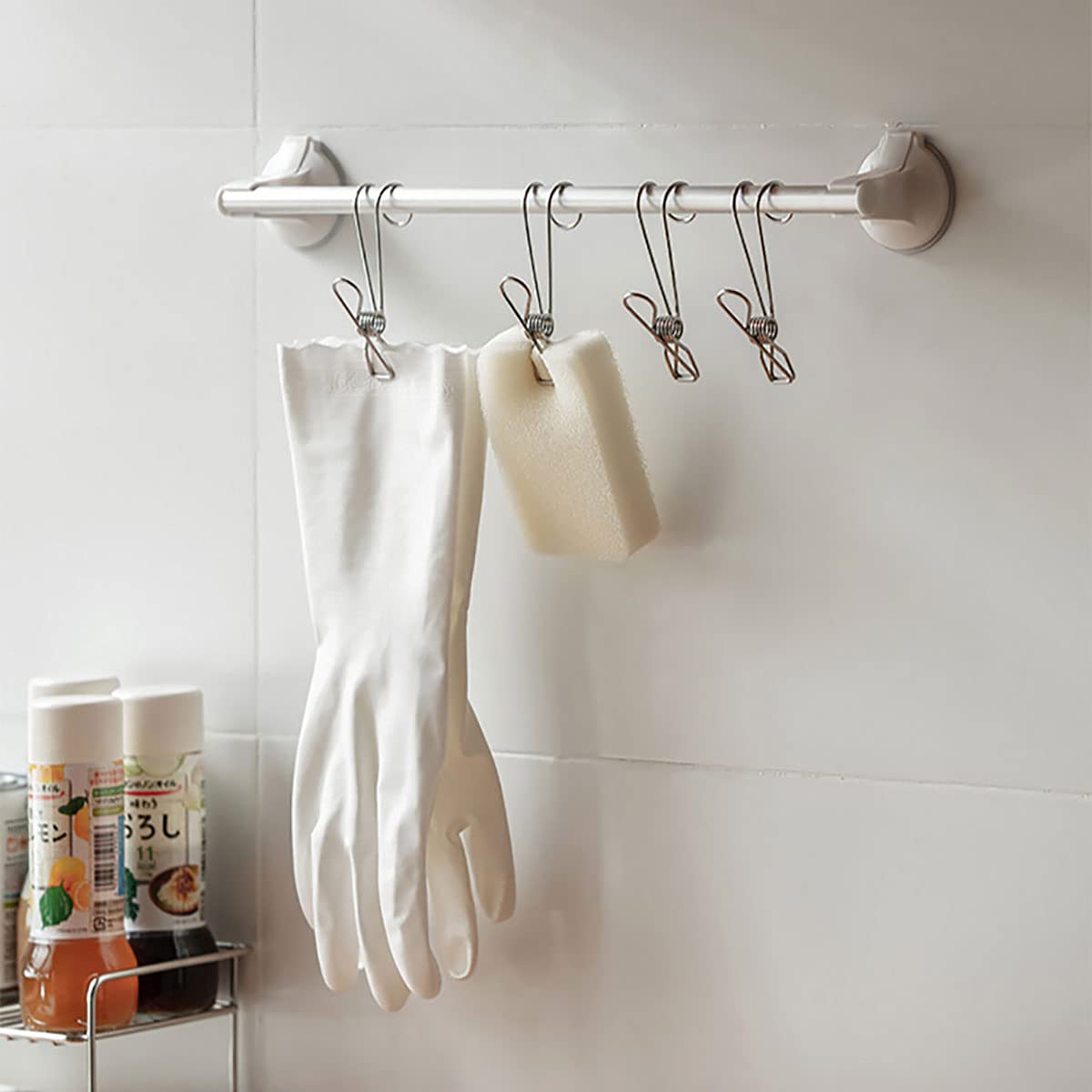 🔥Het rea-49% RABATT-(1 SET/5ST) Rostfritt stål metall lång svansklämma med krokar🔥