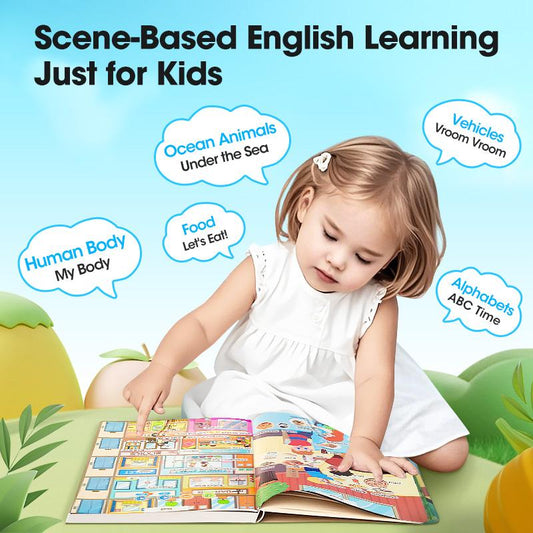 English reading book/Mitt Första Engelska Leksaksljud – 470+ Ord, 21 Teman & Roliga Ordspel! Perfekt Språkleksak för Barn! 🇬🇧🔊