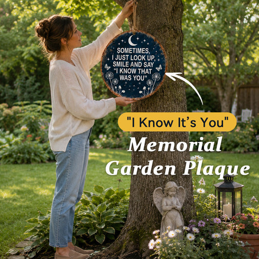 🌙Memorial Garden Hanging Sign – “I Know That Was You” Remembrance Decor🏡