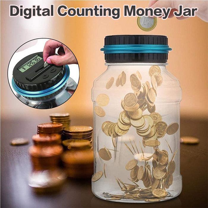 💰Watch Savings Grow – Digital Money Box with Auto Coin Counting & Target Setting