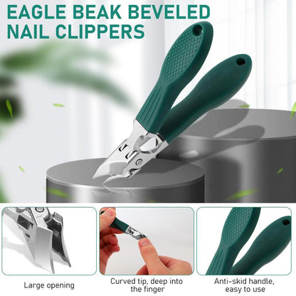 🔥Podiatrist-Recommended Nail Clippers - Ergonomic Angled Design for Toenails & Ingrowns